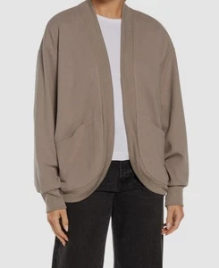 Three Dots Women's Beige Sean Cocoon Open-Front Cardigan Sweater Size XS - Picture 1 of 3