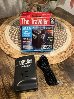 Tripp Lite Traveler Portable Surge Protector for Notebook Computer 1050 Joules  - Image 1 of 4