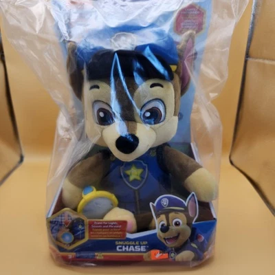 Paw Patrol Snuggle Up Chase Plush Night Light Sounds Toy New In Box Kids Gift 3+ - Image 1 of 3