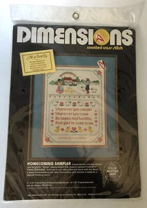 Dimensions Homecoming Sampler 3599 Counted Cross Stitch Carol Stolvoort - Picture 1 of 4