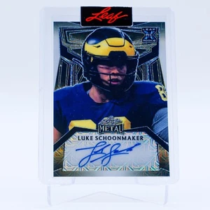 Leaf Metal Draft 2023 Luke Schoonmak XRC novato firmado prueba automático 1/1 - Imagen 1 de 2