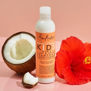 Shampoo e Balsamo 2 in 1 per Bambini Olio di Cocco e Ibisco per... - Foto 1 di 12