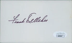 Frankie Kelleher Cincinnati Reds Signed 3x5 Index Card JSA Authenticated - Picture 1 of 2