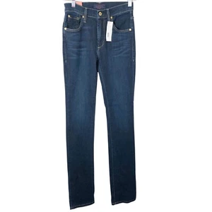 Pantalones de mezclilla James Jeans para mujer Hunter Kensington ajustados tiro alto pierna recta 26 nuevos con etiquetas - Imagen 1 de 10