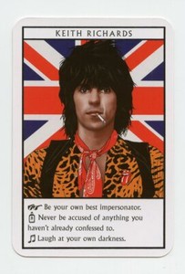 #TN23874 KEITH RICHARDS Music Quartett Collector Card