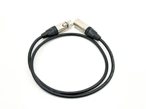 Mogami 2549 Black Microphone Cable Gray Neutrik Male XLR to Female XLR - 3 FEET - Picture 1 of 3