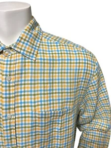 Alan Flusser Button Down Mens Shirt Size Adult Large Colorful Long Sleeve Pocket - Picture 1 of 15