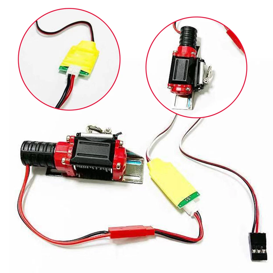 MARKENLOS Winch & Fernbedienung Kable Line für 1/10 TRX4 SCX10 D90 D110 90046 RC Crawler -