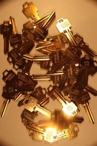 Lot of 45 Schlage, Minute Key SC1 5 point House Key Blanks YELLOW BRASS