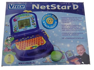 Netstar D Spiel & Lerncomputer Kinder Schule Computer Rechner 90er Vtech NEU OVP - Bild 1 von 5