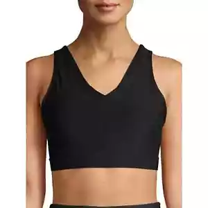 Avia Women's Black Full Coverage Active Ladder Back Sports Bra SZ XL (16-18) NEW - Picture 1 of 5