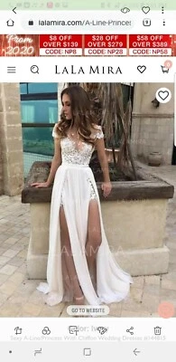 Ivory wedding dress size 8 - Image 1 of 2