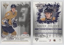 2003 Pacific Private Stock Titanium Hobby Jersey Number Marek Zidlicky Rookie RC