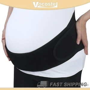 1Pcs Pregnant Women Belly Bands Pregnancy Belly Abdomen Support Adjustable Black - Picture 1 of 6