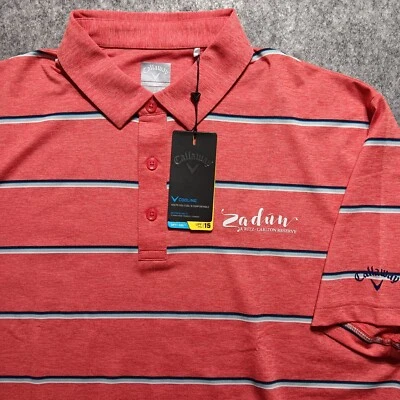 Camisa de Golf Callaway Para Hombres Grande Coral Ritz Carlton Zadun México Opti Dri Polo Nueva Foto 1 de 4