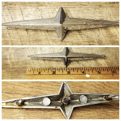 Emblema tapa guardabarros estrella meteorito mercurio años 50-60 (GM Pontiac Star Embem) Foto 1 de 4