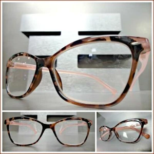 Women Classic RETRO CAT EYE Style READING EYE GLASSES READERS Pink Leopard Frame - Picture 1 of 7