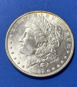 1887-P Morgan Silver Dollar, Choice UNC, MS+++ - Picture 1 of 6