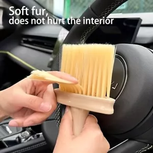 2x Car Interior Cleaning Soft Brush Instrument Panel Crevice Dust Removal Tools - Picture 1 of 14