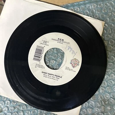R.E.M. SHINY HAPPY PEOPLE / Forty Second Song ORIGINAL 45  warner bros - Image 1 of 4