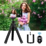 Cell Phone Mount Camera Holder Flexible Tripod Universal Clip Bluetooth Remote