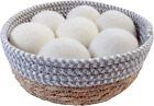 Wool Dryer Balls 7-Pack-Xl Size, Natural Fabric Softener, Reusable, Reduces Clot