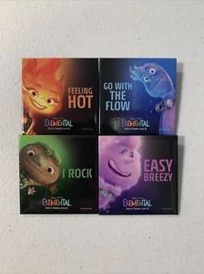 "Juego promocional de 4 pines de 2,5"" de película elemental de Disney/Pixar 2023" - Imagen 1 de 2