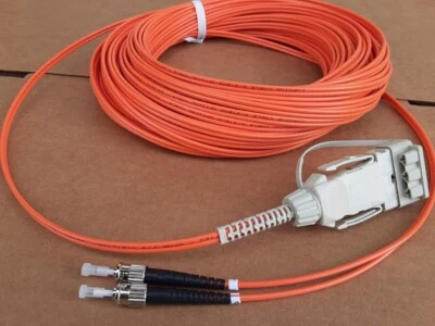 US  MADE     FDDI  to  ST  Multimode  62.5/125  Fiber Optic cable 30M - Image 1 of 2