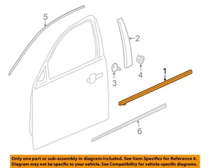GM OEM 13-16 Malibu Limited Front Door Exterior Trim-Belt Molding 23387843 - Picture 1 of 2