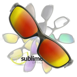 POLARIZED Metallic Fire Red Replacement Lenses For Oakley Straight Jacket 2.0 - Bild 1 von 5