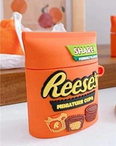 AirPod Case 1st or 2nd Generation Silicone Peanut Butter Cup - Picture 1 of 4