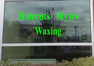 YOUR CUSTOM LETTERING Business Sign Vinyl Sticker Sign Window  4pc 6 in tall - Picture 1 of 2