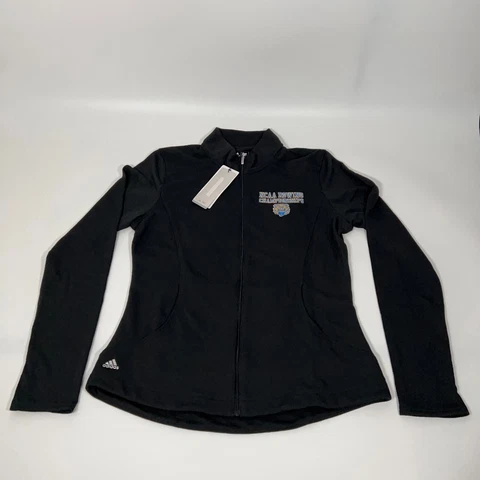 UCLA Bruins Adidas Womens Jacket L Large Black NCAA Rowing Golf Thumb Hole NWT Cover