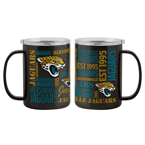 Jacksonville Jaguars 15oz. Spirit Ultra Mug  Insulated  %100 Stainless Steel  Ho Cover