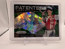 2018 panini prizm patented penmanship green prizm bobby  Allison Auto 1/99