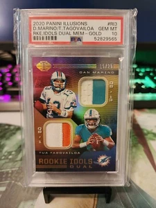 Psa 10 2020 Panini Illusions Dan Marino Tua Tagovailoa Rookie Idols Patch /25 - Picture 1 of 3