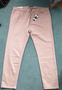 New Ladies Size 22 Pale Pink, Skinny Jeans, 5 Pocket