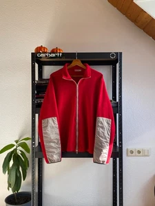 Vintage Prada Sport AW99 Linea Rossa Nylon Fleece Zip Jacket Size XL - Picture 1 of 14