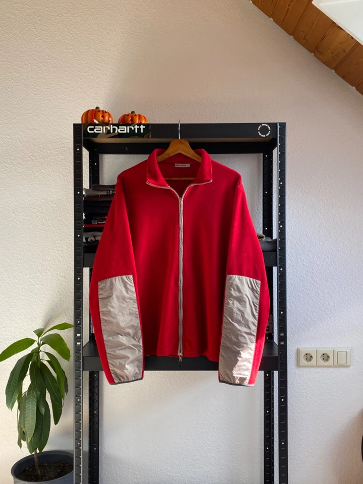 Chaqueta De Colección Prada Sport AW99 Linea Rossa Nylon Vellón Cremallera Talla XL Foto 1 de 4