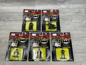Vintage 1992 Batman Returns, Die Cast Metal Figures Set ERTL, Penguin Catwoman - Picture 1 of 16