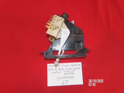 1973-74 CHARGER, SATELLITE, GTX-B BODY HEATER SWITCH CONTROL-#3502775 & #3502400 - Image 1 of 4