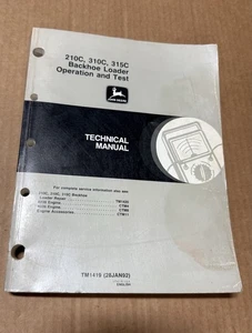 John Deere 210C 310C 315C Terna Funzionamento Test Manuale Tecnico - Foto 1 di 2