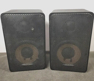Realistic Minimus 7 Black Bookshelf Speakers ~ 40-2030B Made In Japan - Picture 1 of 6