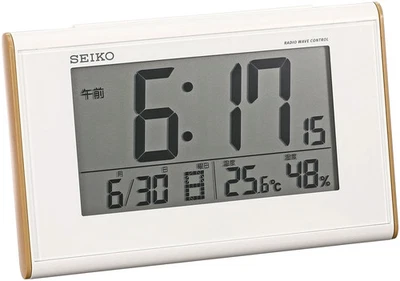 Japón NUEVO Reloj Seiko Digital Alarma LCD Calendario SQ771B Temperatura Humedad Foto 1 de 3