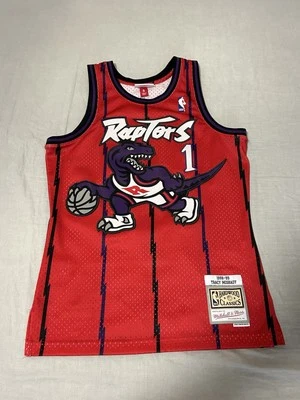 Mitchell & Ness Toronto Raptors Tracy McGrady Jersey Small Red Swingman 1998-99 - Image 1 of 4
