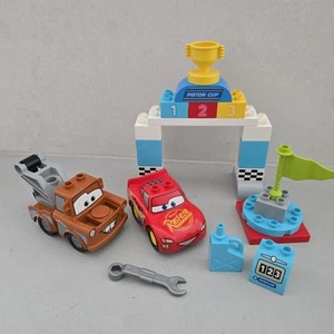 Lego Duplo 10924 Lightning MCQUEEN'S Race Day Mater Disney Pixar Retired Incompl - Picture 1 of 4