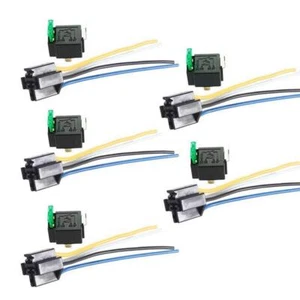 ™ 5 X 30A 12V kit voiture relais 4 broches pour la pompe à carburant de venti... - Foto 1 di 7
