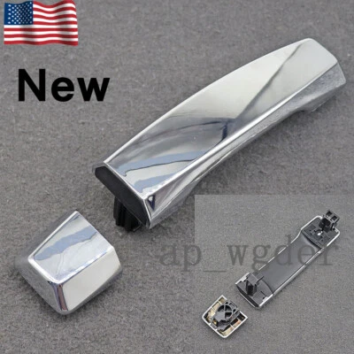 Exterior Door Handle Fit 2004-2014 Nissan Titan Rear LH or RH Chrome Plastic - Image 1 of 4