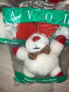Vintage Avon Baby Belvedeer El Reno Peluche Adorno de Navidad NUEVO - Imagen 1 de 1