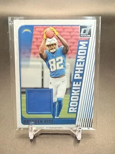 2024 Donruss Brenden Rice RC Rookie Phenom Patch Chargers 🔥 - Bild 1 von 2